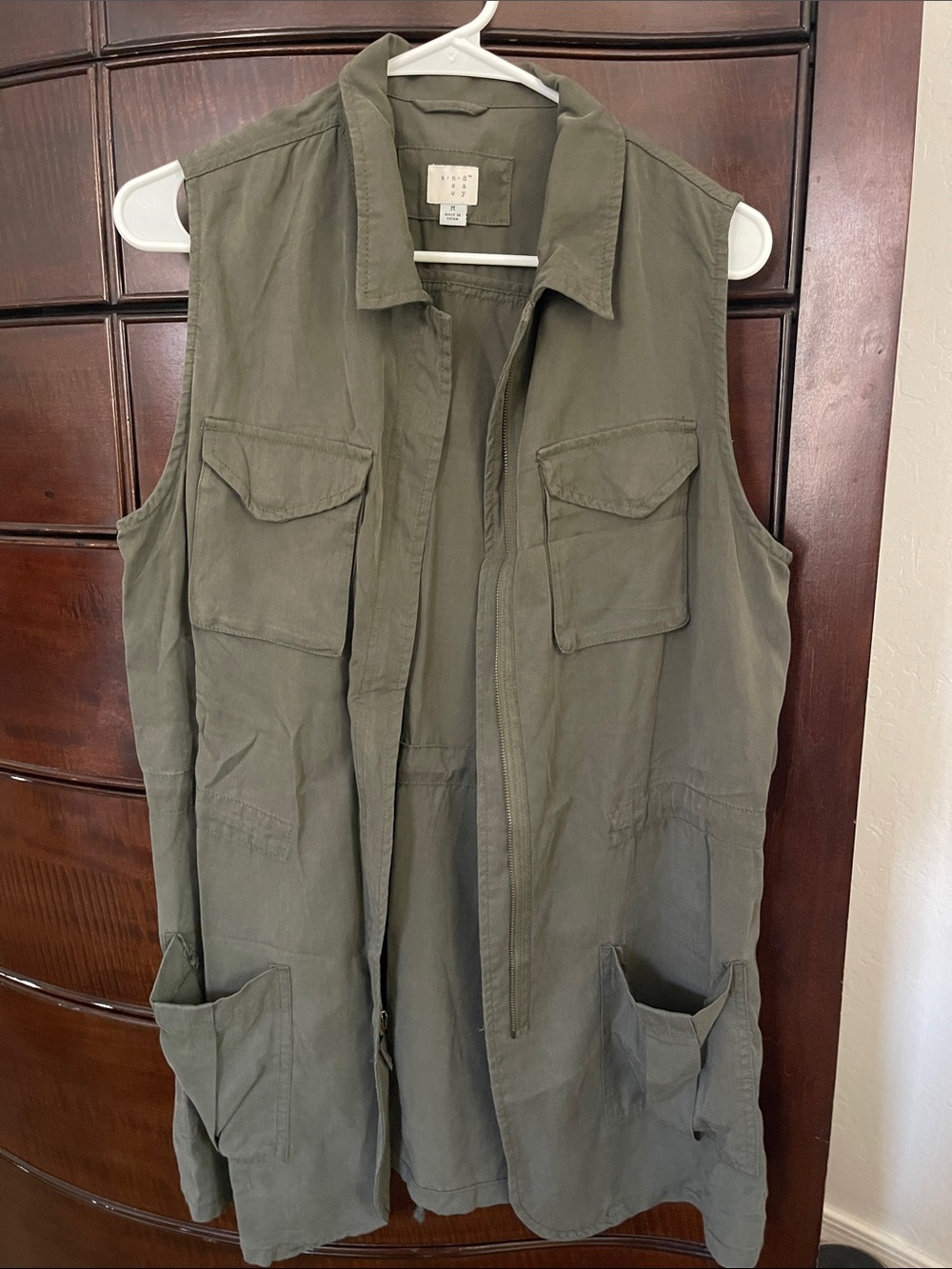 a new day Olive Green Utility Vest Jacket